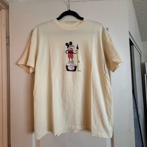 Yellow Mickey Mouse Graphic T-Shirt